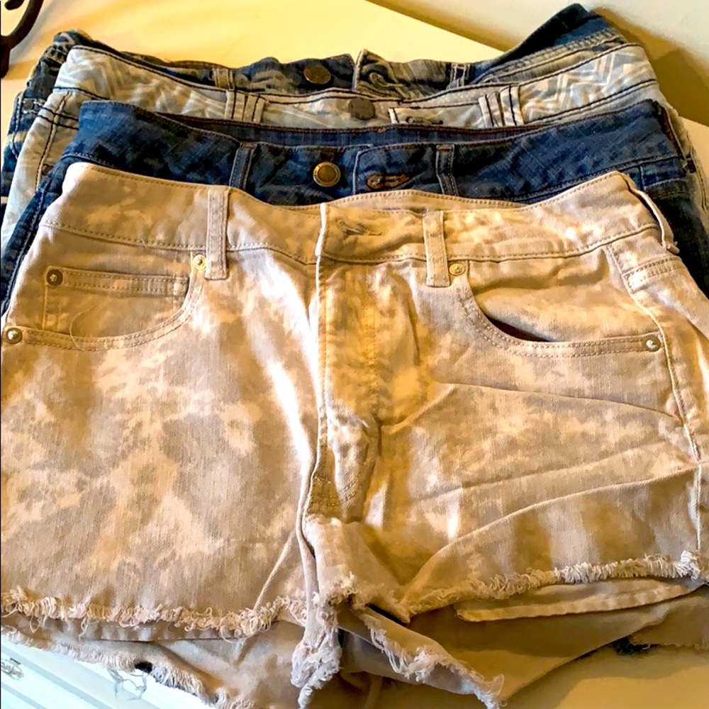 4 cut off denim shorts various brands
